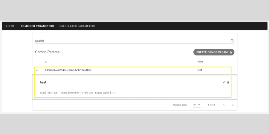 Create Calculated Param