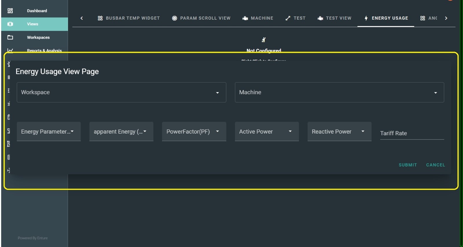 Energy Usage View Step 2